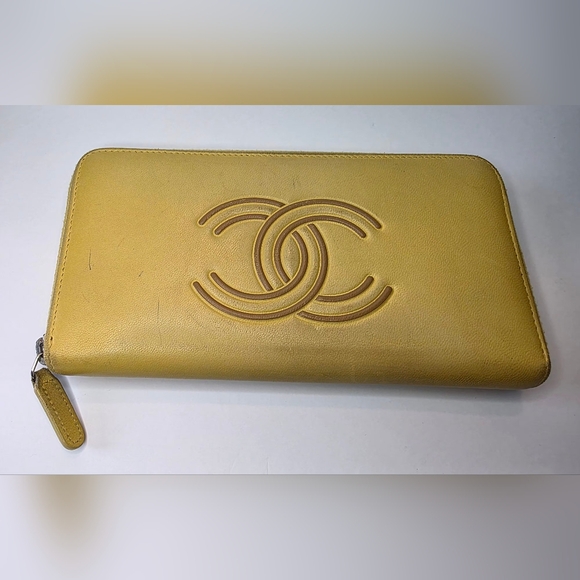 CHANEL Handbags - SOLD Chanel CC Zip Wallet – Yellow